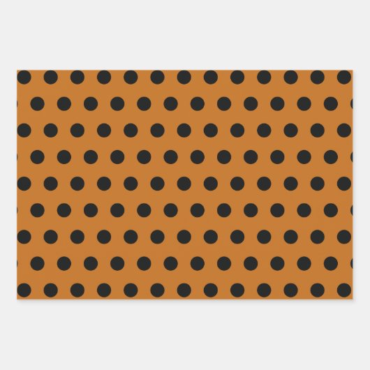 Niedliche Hexe Burnt Orange & Black Halloween Geschenkpapier Set (Vorderseite 2)