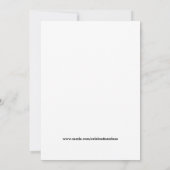 Niedliche Hexe Einladung (Rückseite)