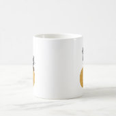 Niedliche Hexe mit einem Kürbis Kaffeetasse (Mittel)