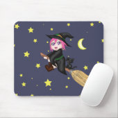 Niedliche Hexe Mousepad (Mit Mouse)