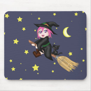 Niedliche Hexe Mousepad