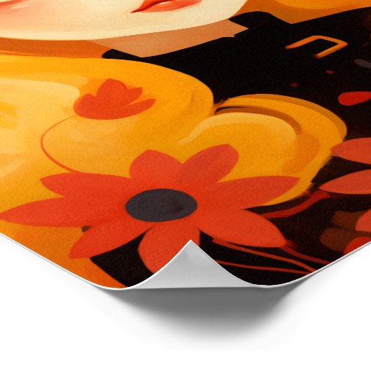 Niedliche Hexe Poster (Ecke)