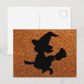 Niedliche Hexe Postkarte (Vorne/Hinten)