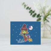 Niedliche Hexe Postkarte (Stehend Vorderseite)