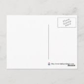 Niedliche Hexe Postkarte (Rückseite)