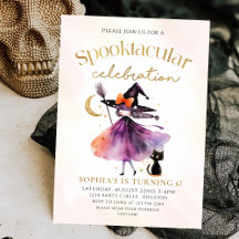 Niedliche Hexe Spooktacular Party Halloween Geburt