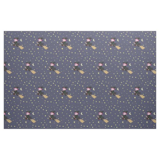 Niedliche Hexe Stoff (Fat Quarter (45,7 x 55,9 cm))