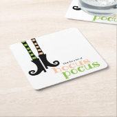 Niedliche Hexen-Strumpf Stiefel Hocus Pocus Hallow Rechteckiger Pappuntersetzer (angewinkelt)