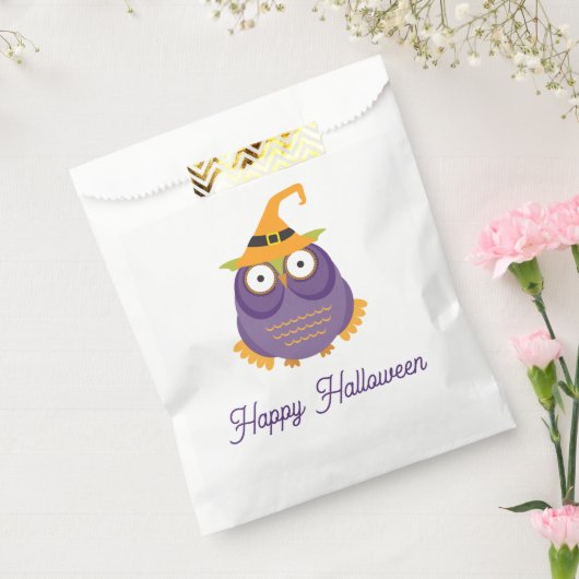 Niedliche Hexeneule. Halloween Kids-Leckereien Geschenktütchen (Versiegelt)