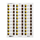 Niedliche Hexenkalben-Kandy-Muster-Labels (Vorne)