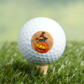 Niedliche Hexenkatze und KürbisHalloween-Freunde Golfball (Insitu T-Shirt)