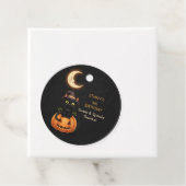 Niedliche Hexenkatze und Pumpkin Geburtstag Geschenkanhänger (Beispiel)