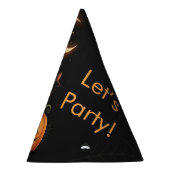 Niedliche Hexenkatze und Pumpkin Geburtstag Partyhütchen (Rechts)