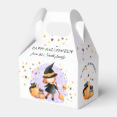 Niedliche Hexenkessel Halloween Gefälligkeitsbox Geschenkschachtel (Rückseite)