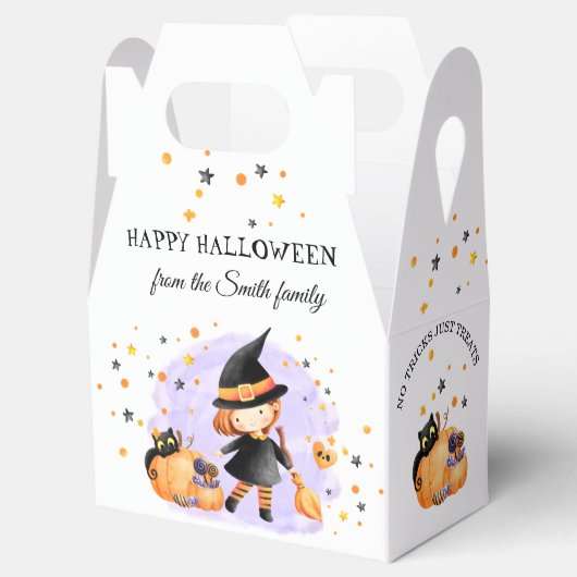 Niedliche Hexenkessel Halloween Gefälligkeitsbox Geschenkschachtel (Geöffnet)