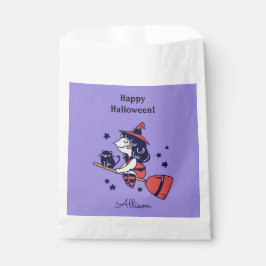 Niedliche Hexenkessel Halloween individuelle Name  Geschenktütchen