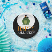 Niedliche Hexenkröte, glückliches Halloween Pappteller (Party)