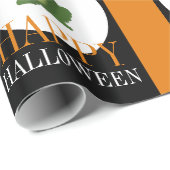 Niedliche Hexenkröte, glückliches Halloween-Wrappi Geschenkpapier (Rolleneckpunkt)