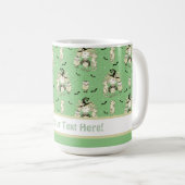 Niedliche Hexenmädchen mit Fledermäusen Kaffeetasse (VorderseiteRechts)