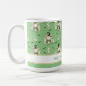 Niedliche Hexenmädchen mit Fledermäusen Kaffeetasse (Links)