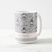 Niedliche Hexenmädchen mit Fledermäusen Kaffeetasse (VorderseiteRechts)