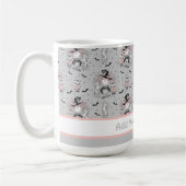 Niedliche Hexenmädchen mit Fledermäusen Kaffeetasse (Links)