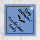 Niedliche Hexenpfeifensätze Halloween-Party Geschenkanhänger (Rückseite)