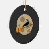 Niedliche Hexenschnecke auf einem Brotspreißlöffel Keramik Ornament (Rechts)