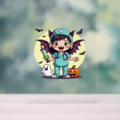 Niedliche Hexenschwester Halloween Premium T - Shi Acrylschild (Neutral)