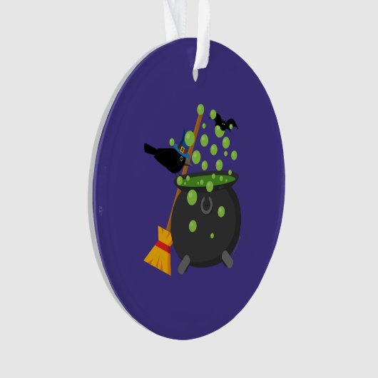 Niedliche Hexenzange mit Blick auf einen blühenden Ornament (Vorderseite)