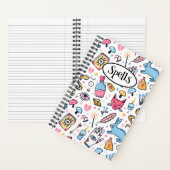 Niedliche Hexerei Magische Zauber Notizblock (Innen)