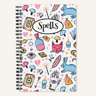 Niedliche Hexerei Magische Zauber Notizblock