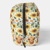 Niedliche Highland Cows & Yellow Sunflower Blume Waschbeutel (Rechts)