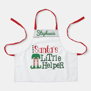 Niedliche Hilfe des Weihnachtsmanns personalisiert Schürze