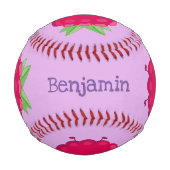 Niedliche Himbeere-Cartoon-Abbildung Baseball (Vorderseite)