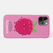 Niedliche Himbeere-Cartoon-Abbildung Case-Mate iPhone Hülle (Rückseite (Horizontal))