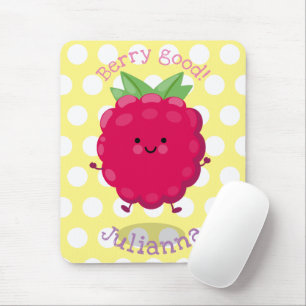 Niedliche Himbeere-Cartoon-Abbildung Mousepad