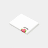 Niedliche Himbeere Personalisiert Post-it-Notizen Post-it Klebezettel (angewinkelt)