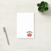 Niedliche Himbeere Personalisierte Noten Post-it Klebezettel (Büro)