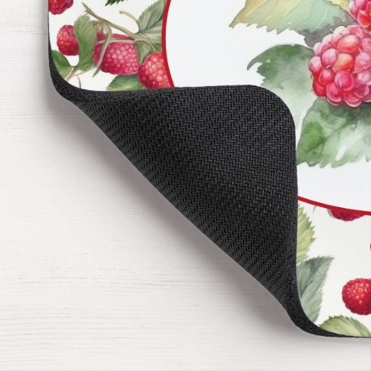 Niedliche Himbeeren Wasserfarbe Mousepad (Ecke)