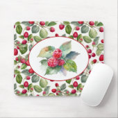 Niedliche Himbeeren Wasserfarbe Mousepad (Mit Mouse)