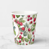 Niedliche Himbeeren Wasserfarbe Pappbecher (Links)