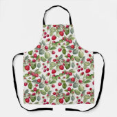 Niedliche Himbeeren Wasserfarbe Schürze (Vorderseite)