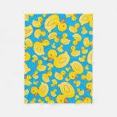 Niedliche Himmelblau-Gummienten Fleecedecke (Vorderseite)