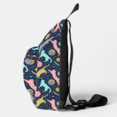 Niedliche Himmelskatzen Personalisiert Crossbody Bag (Rechts)