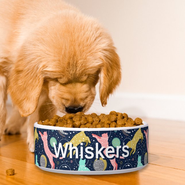 Niedliche Himmelskatzen Personalisiert Napf (Von Creator hochgeladen)