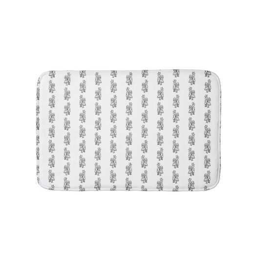 Niedliche HINTERGRUNDFARBE Badematte (Vorderseite)