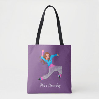 Niedliche Hip Hop Tänzerin Tasche