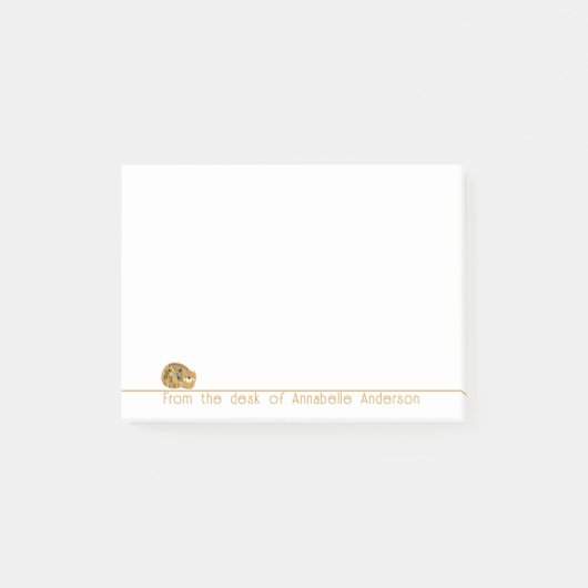 Niedliche Hippie Cat Personalize Notes Post-it Klebezettel (Vorderseite)