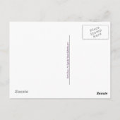 Niedliche Hippie / Hippy-Gefärbte Krawatte Peace B Postkarte (Rückseite)